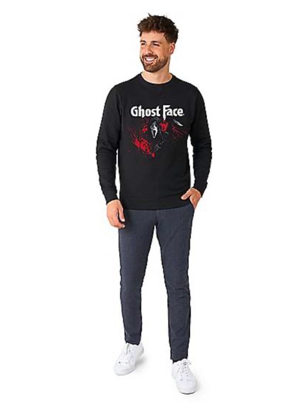 Spirit Halloween Ghost Face Slasher Crewneck Sweatshirt Unisex Large